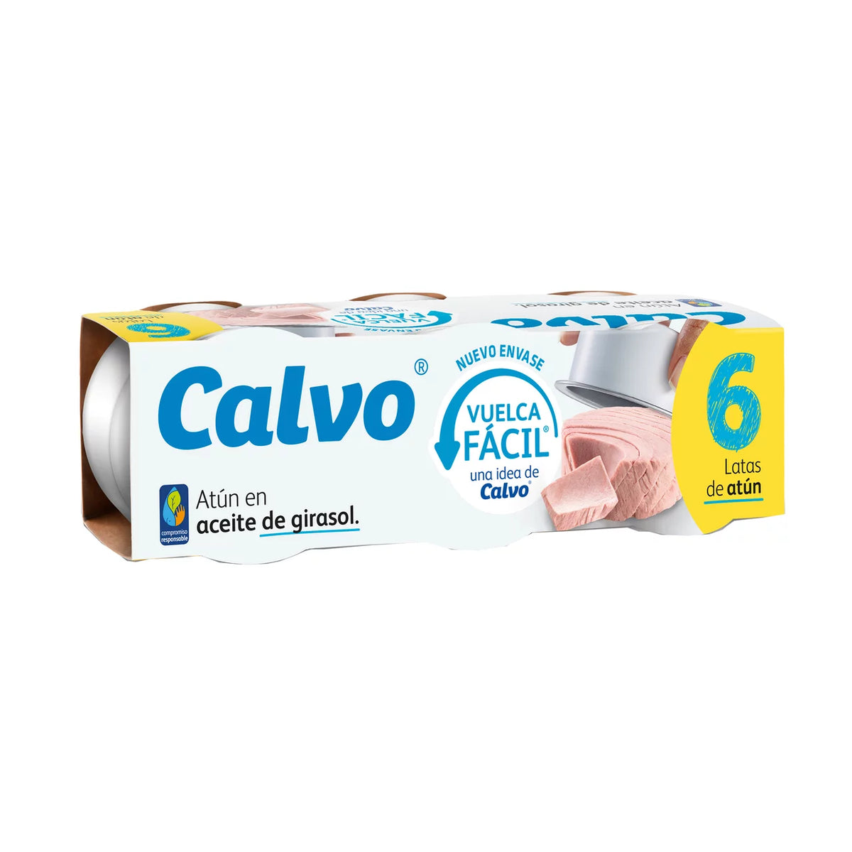 ATUN CALVO ACEITE GIRASOL BLANCO PACK 6