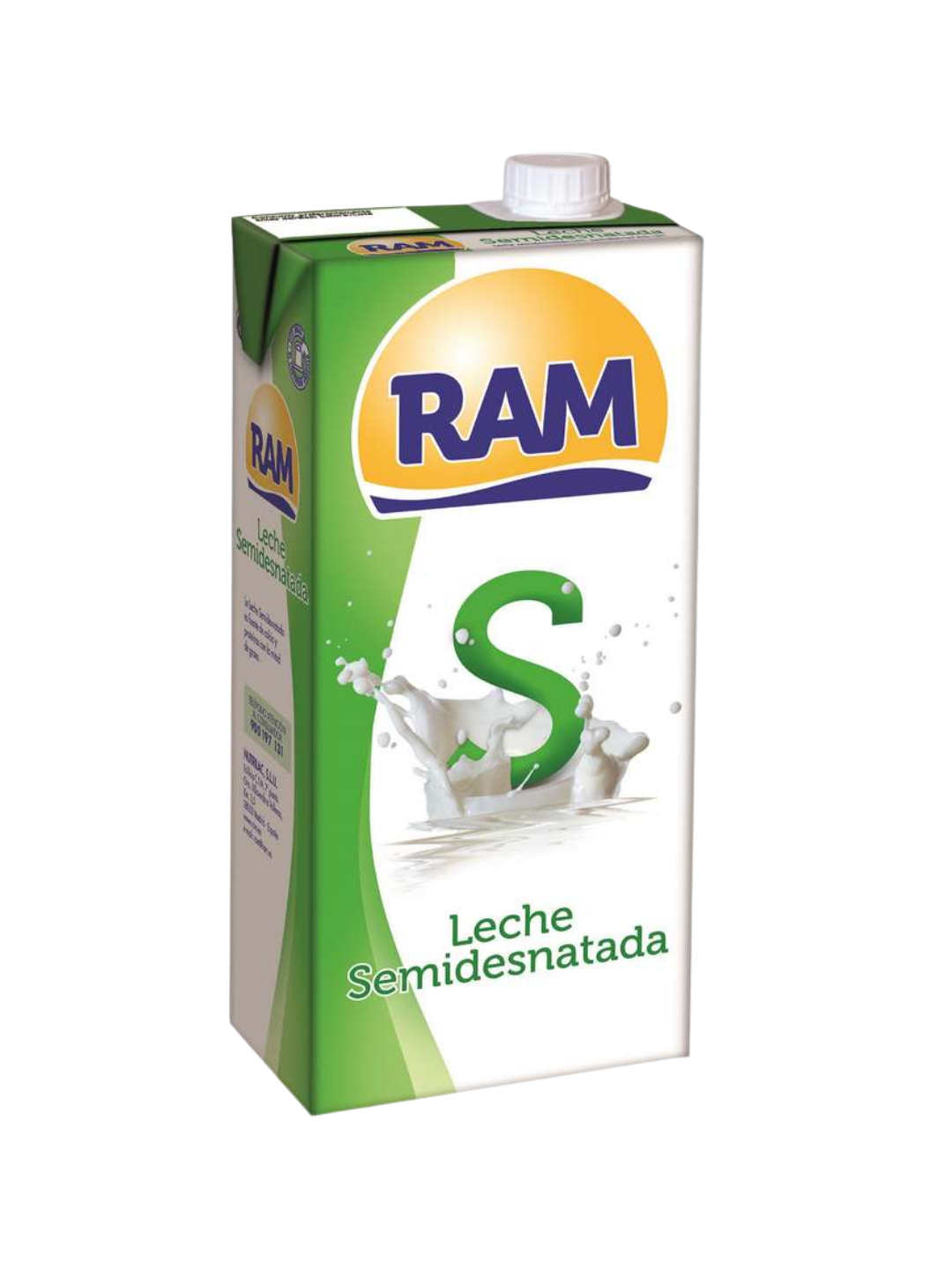 LECHE RAM SEMIDESNATADA 1L