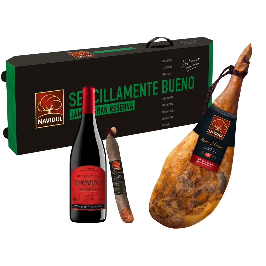 LOTE JAMON NAVIDUL GRAN SELECCIÓN VINO+CHORIZO