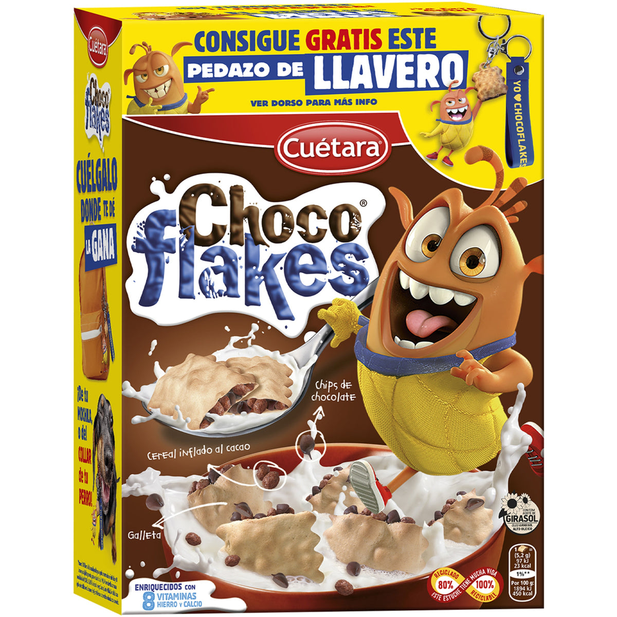 CUETARA CHOCOFLAKES 520GR