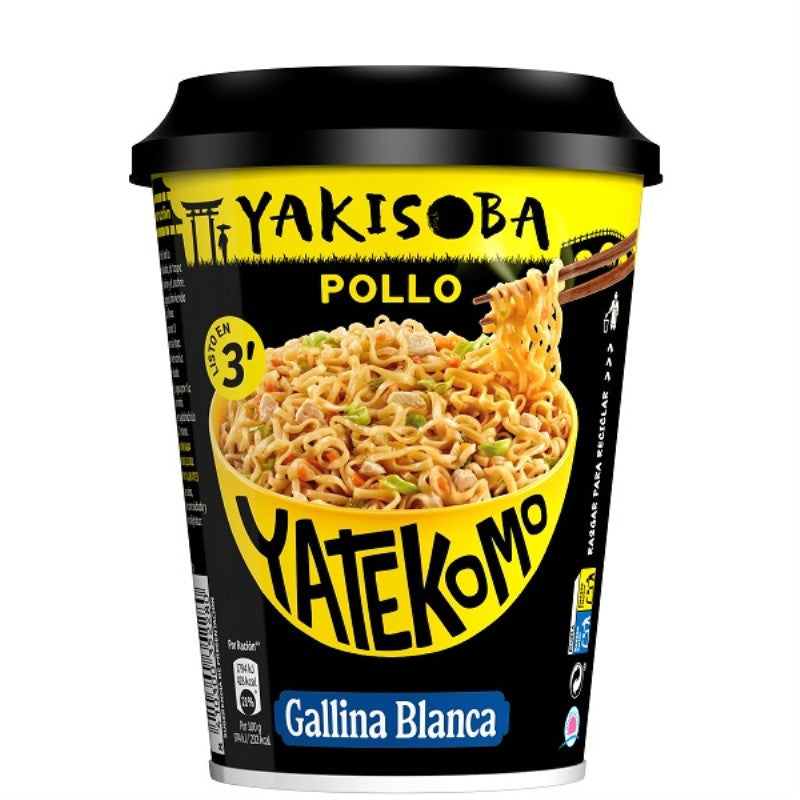 GALLINA BLANCA YATEKOMO YAKISOBA VASO POLLO 93GR