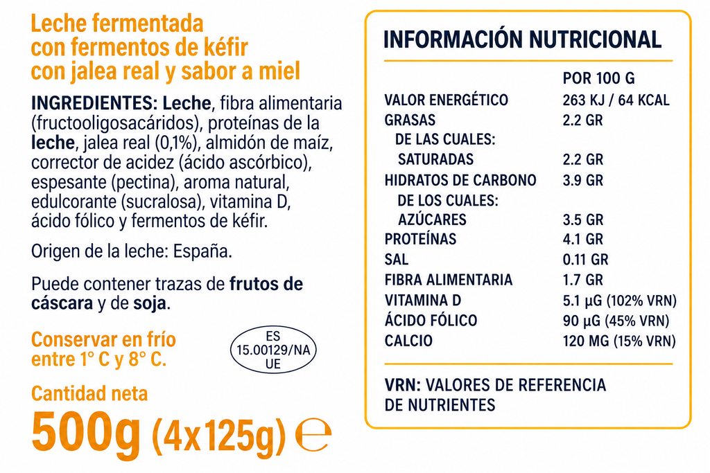 KAIKU KEFIR JALEA PACK-4 X 125 GR