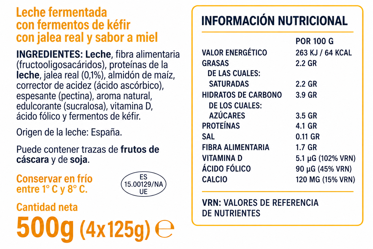 KAIKU KEFIR JALEA PACK-4 X 125 GR