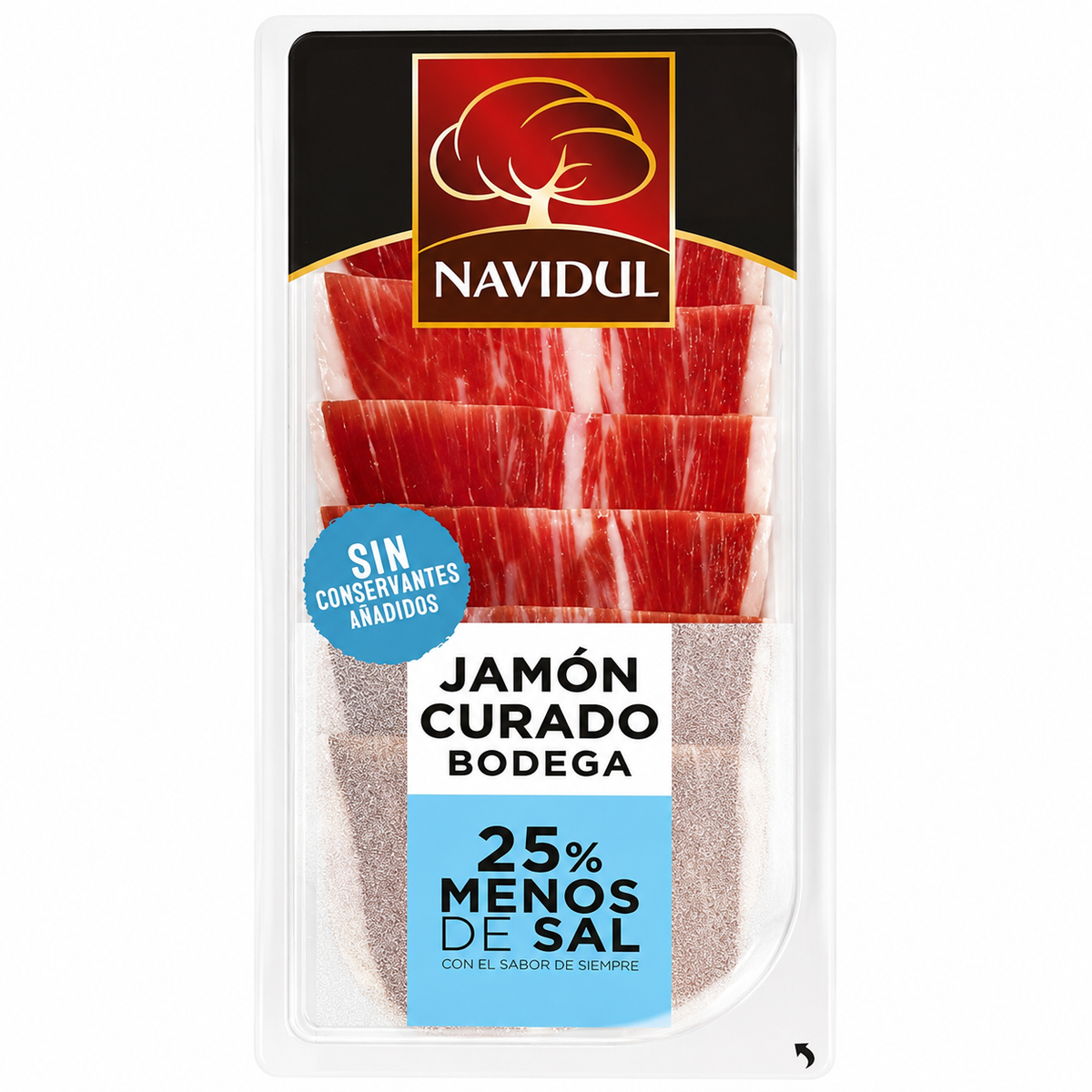 Navidul Jamon Curado Reducido en Sal 45 g
