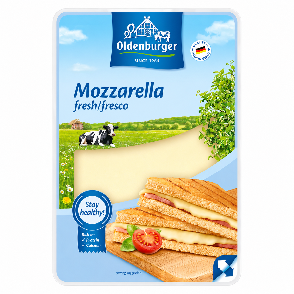 OLDENBURGER QUESO MOZZARELLA LONCHAS 200GR