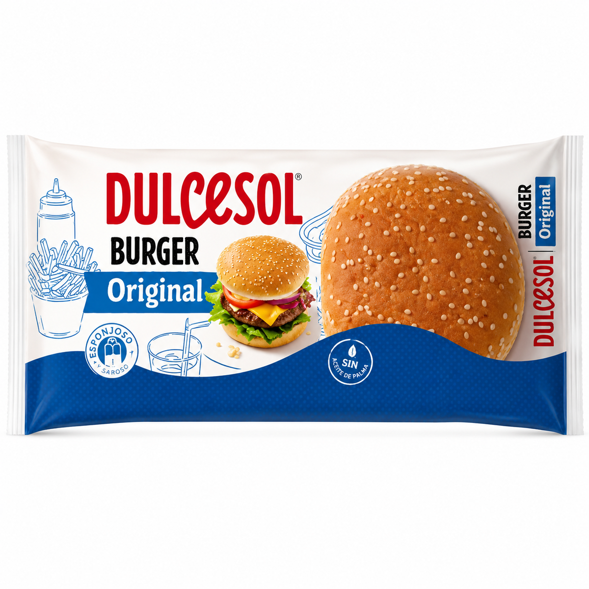 DULCESOL PAN BURGERS PACK 4 UNIDADES