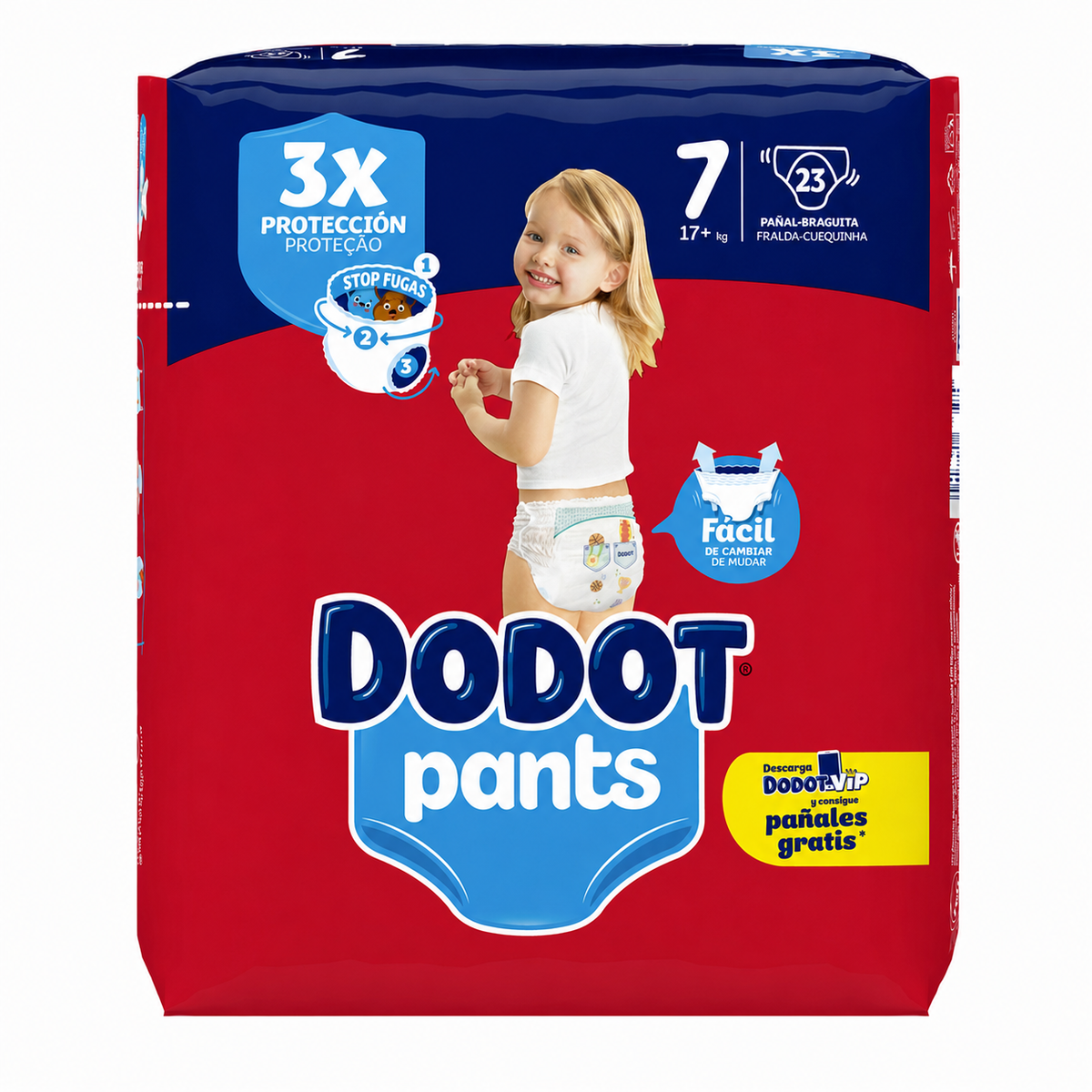 DODOT PANTS TALLA 7 + 17 KG 23 UD