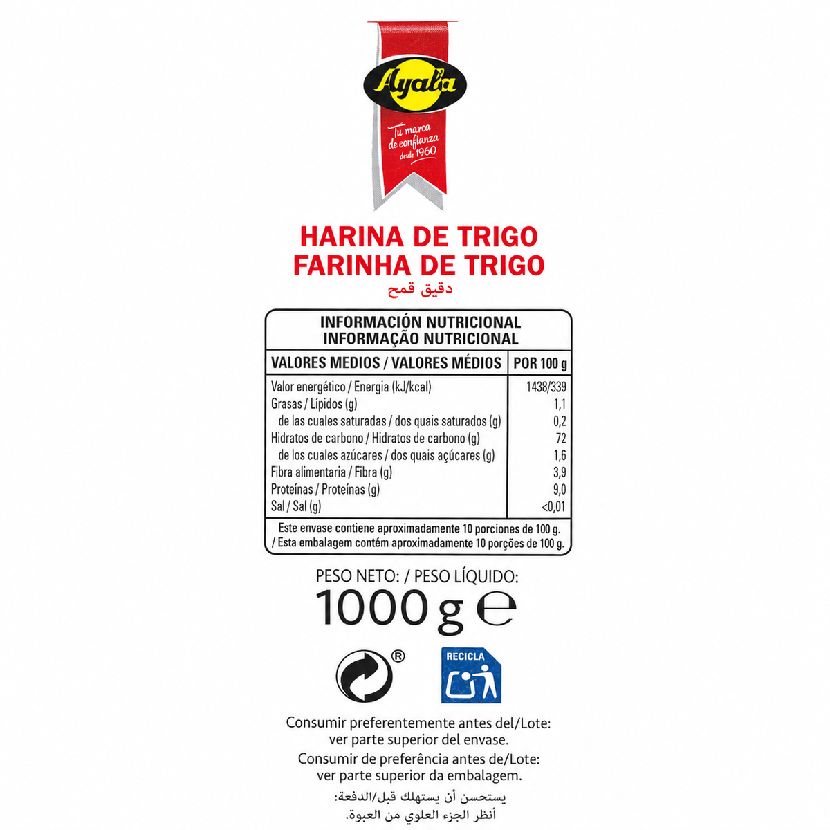 AYALA HARINA TRIGO 1KG
