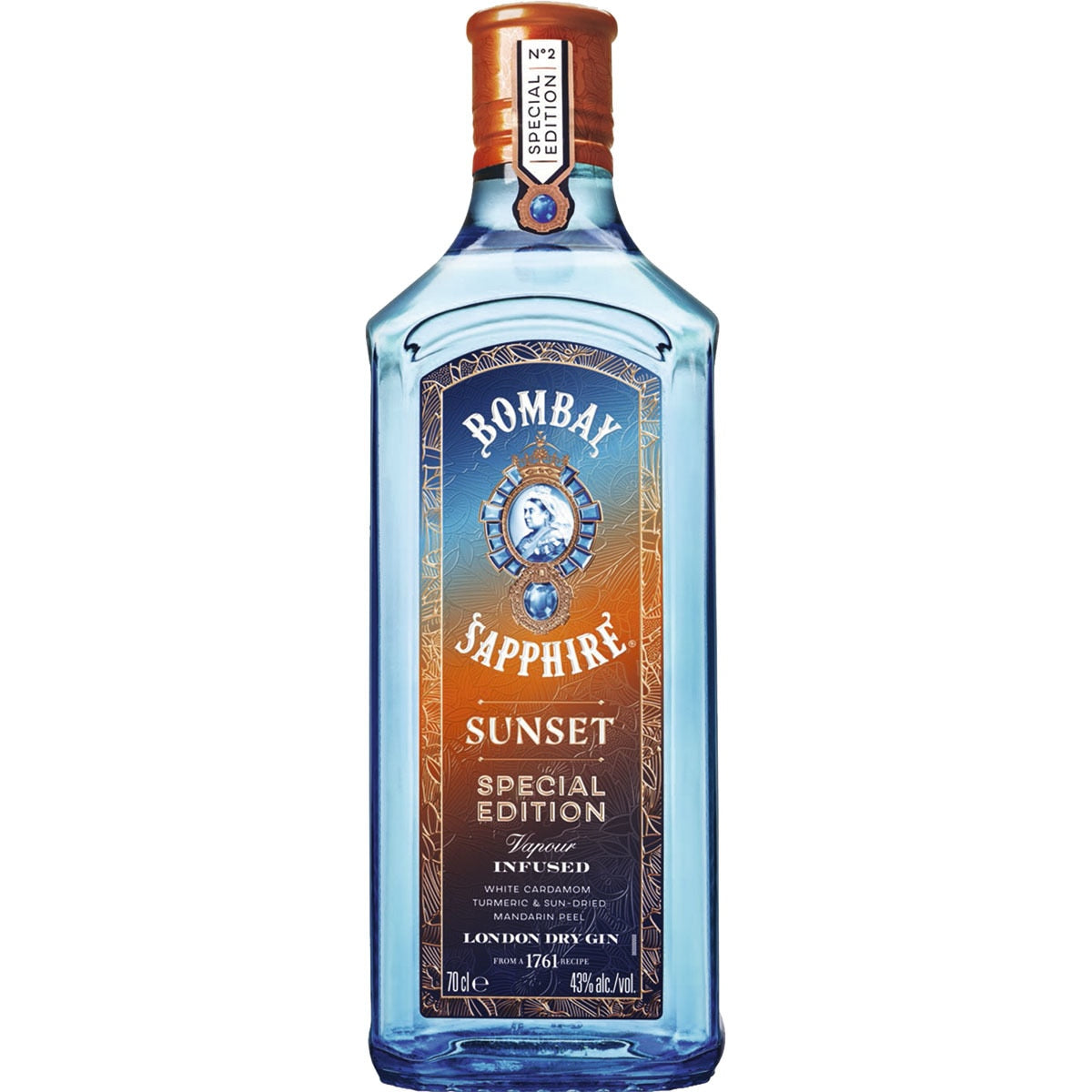 BOMBAY SAPHIRE GINEBRA SUNSET SPECIAL ED. 70CL