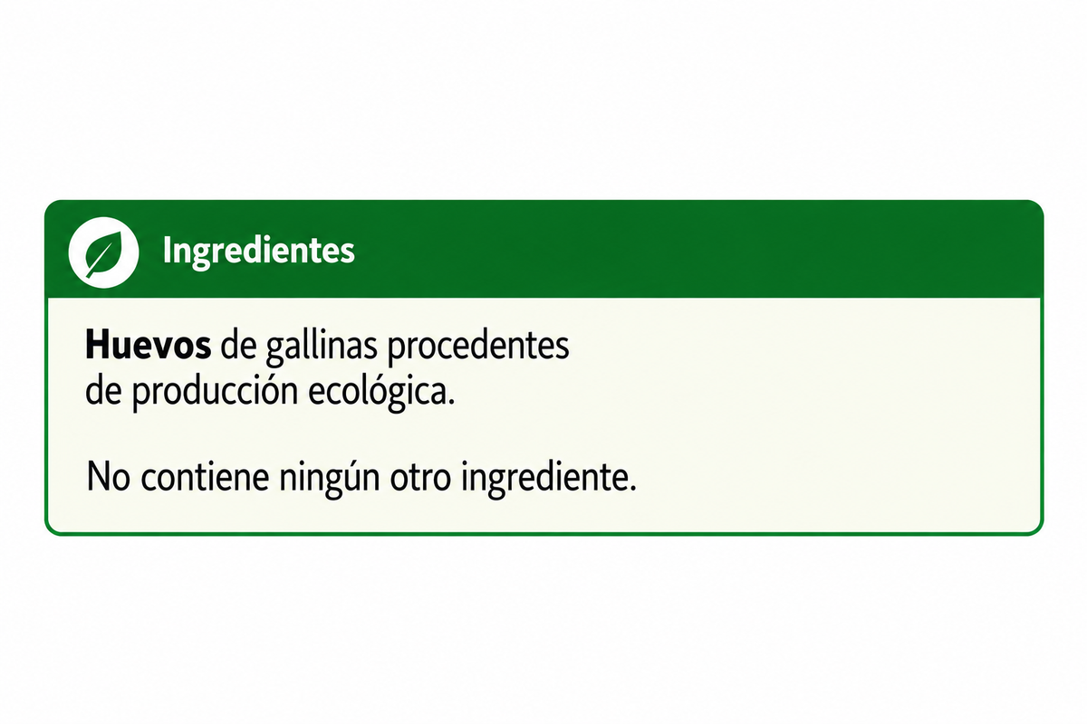 AMA HUEVOS ECOLOGICOS CARTON 6 UNIDADES 328GR