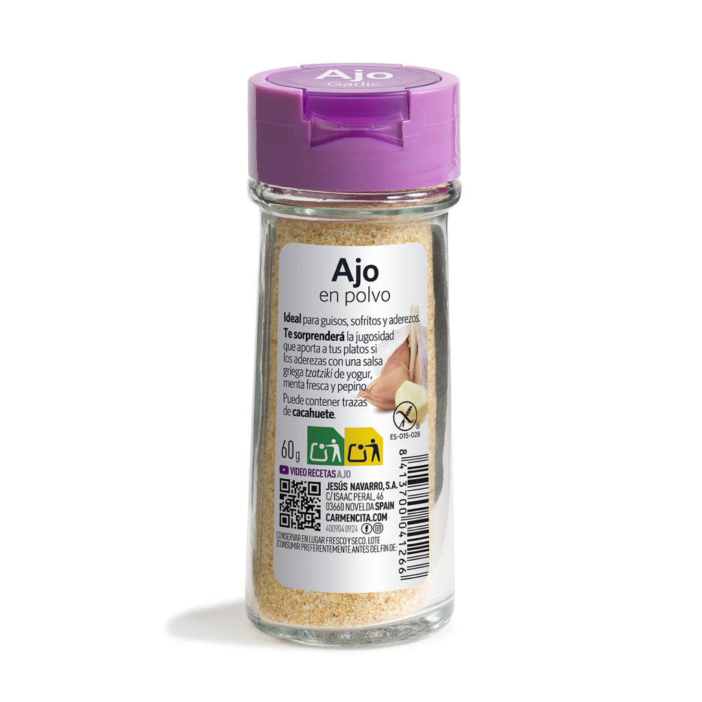 CARMENCITA AJO EN POLVO CRISTAL 60G.