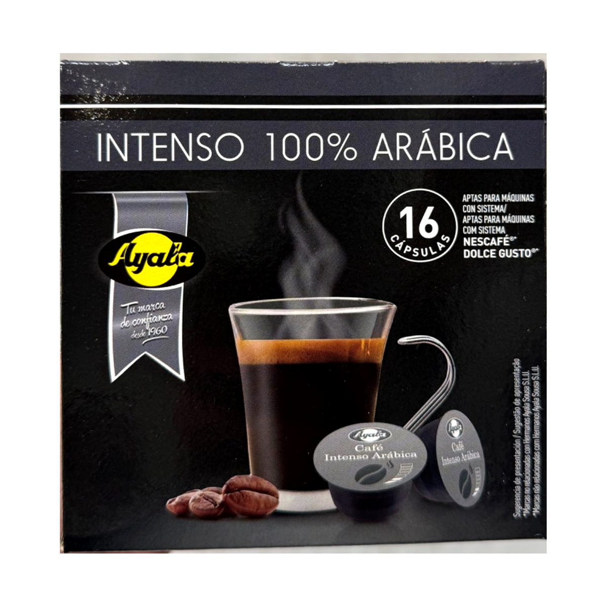 AYALA CAFE INTENSO ARABICA 16 CAPS. COMP.