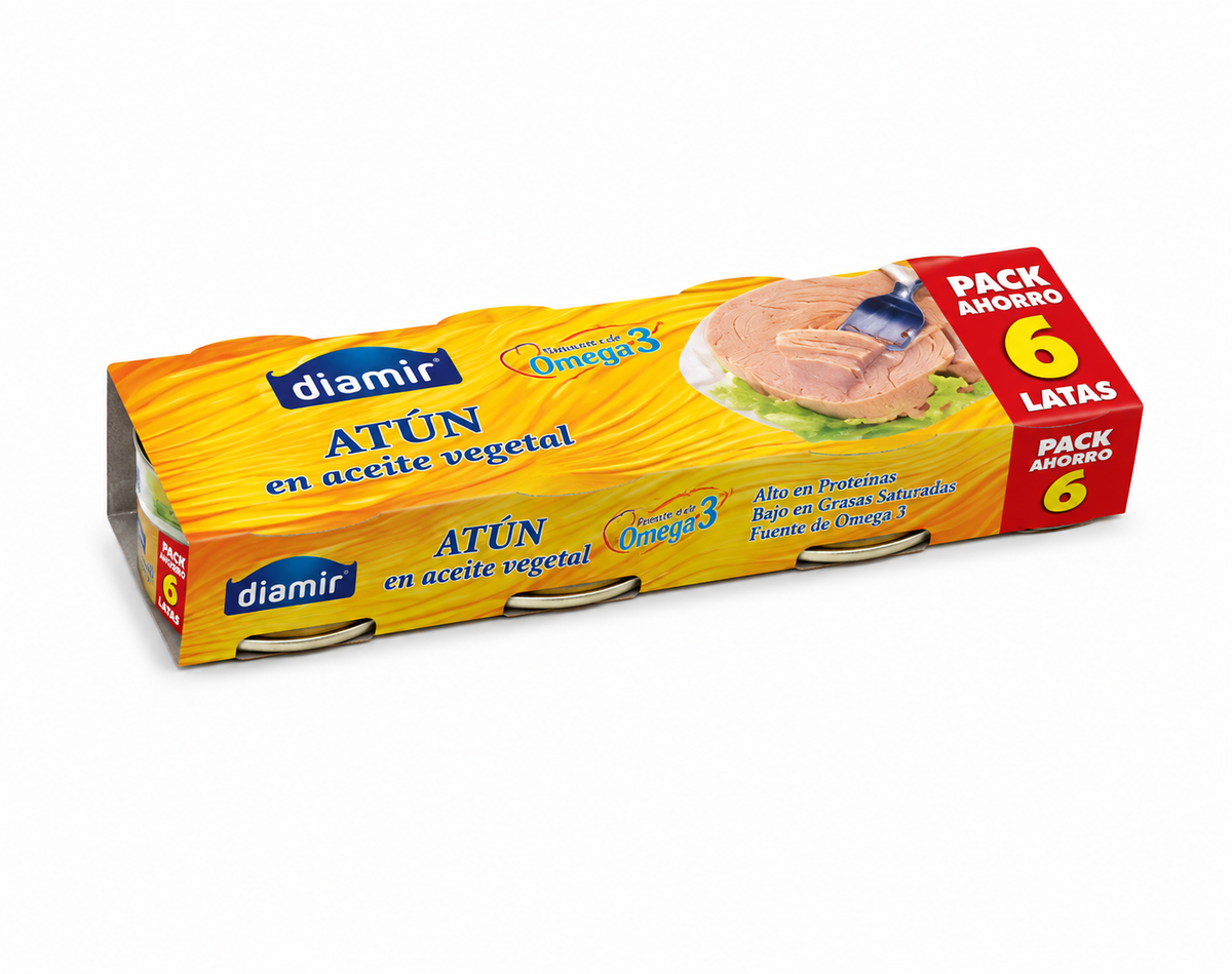 Diamir Atun en Aceite Vegetal Pack 6 X 52 g