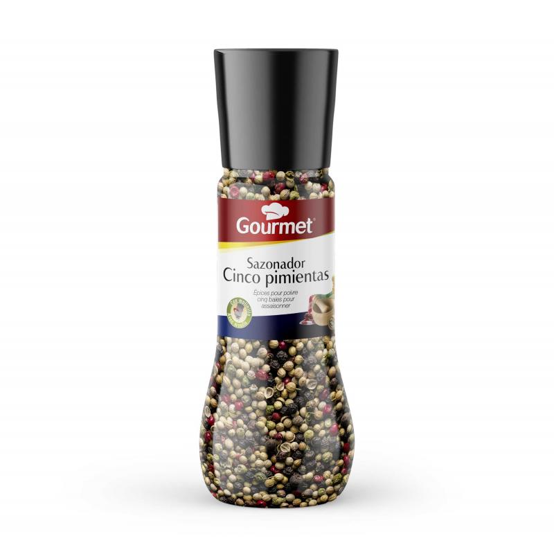 GOURMET 5 PIMIENTAS GRANO MOLIDO 180 G