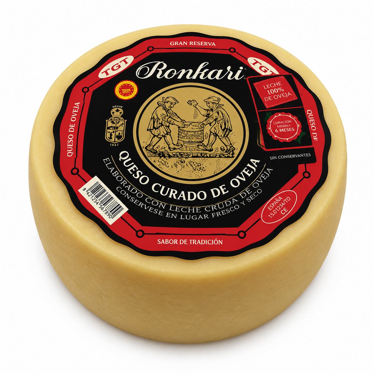 RONKARI D.O.RONCAL Q.OVEJA CURADO MEDIA PIEZA KG
