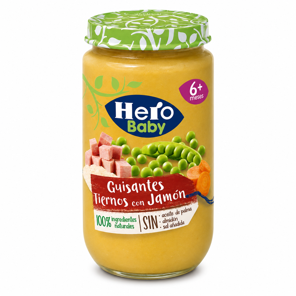 POTITO HERO GUISANTES TIERNOS CON JAMON 235 GRS.