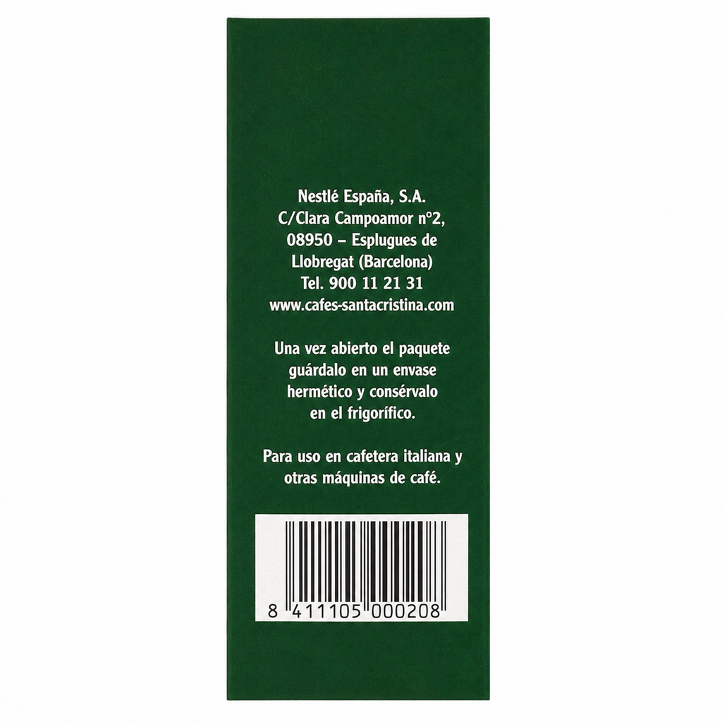 SANTA CRISTINA CAFE NATURAL MOLIDO 250 GRS