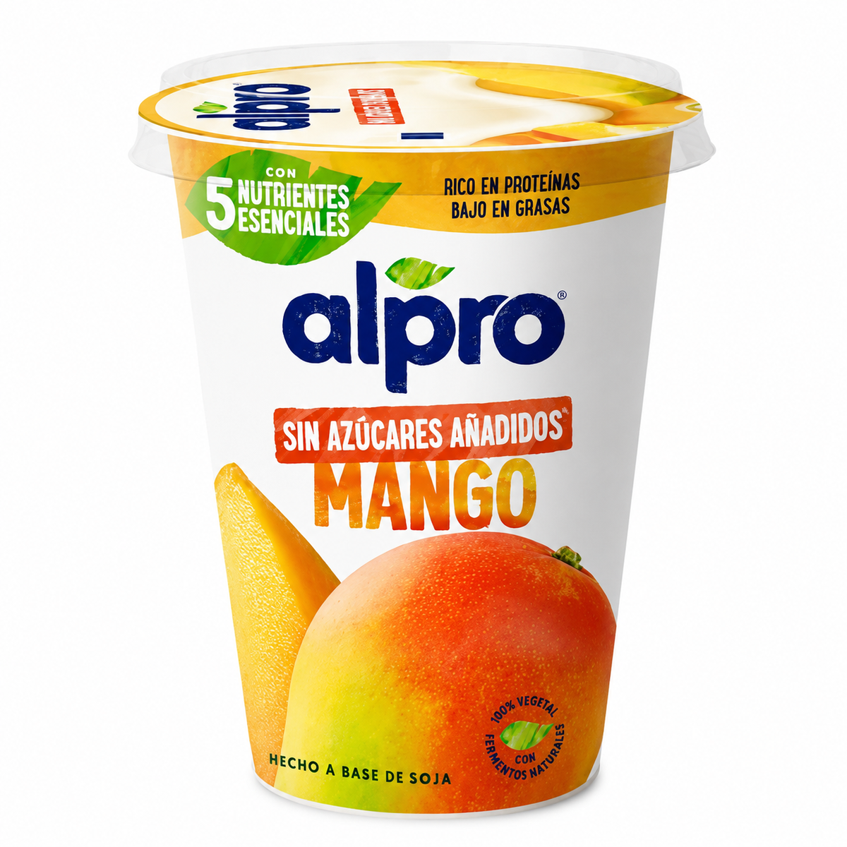 ALPRO YOGUR MAS FRUTA MANGO S/AZUCAR 400GR
