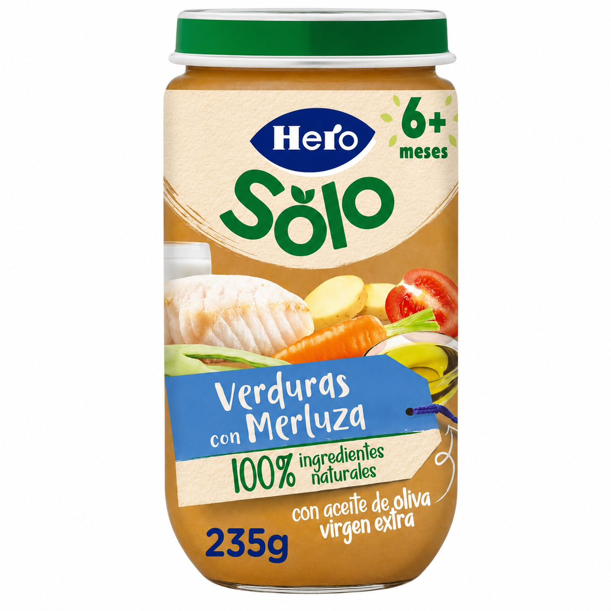 HERO POTITO VERDURA C/MERLUZA 235 GR.