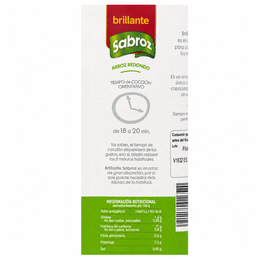 ARROZ BRILLANTE SABROZ 1 KG