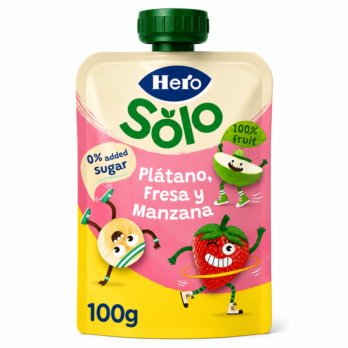 HERO NANOS BOLSITA PLATANO/FRESA/MANZ 100 GR