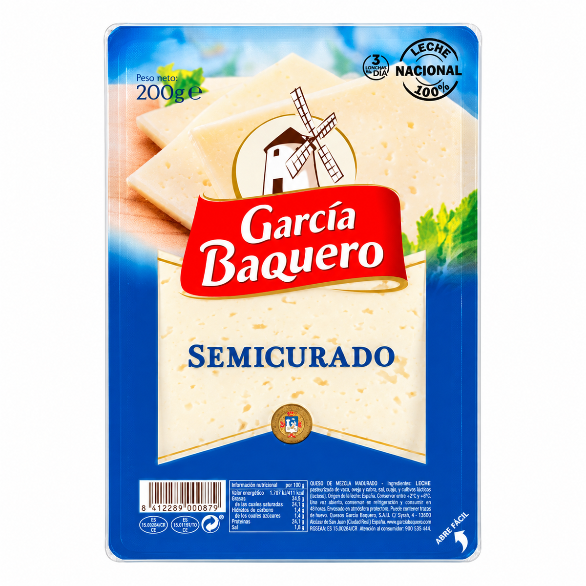 GARCIA BAQUERO Q.SEMICURADO LONCHAS 200GRS