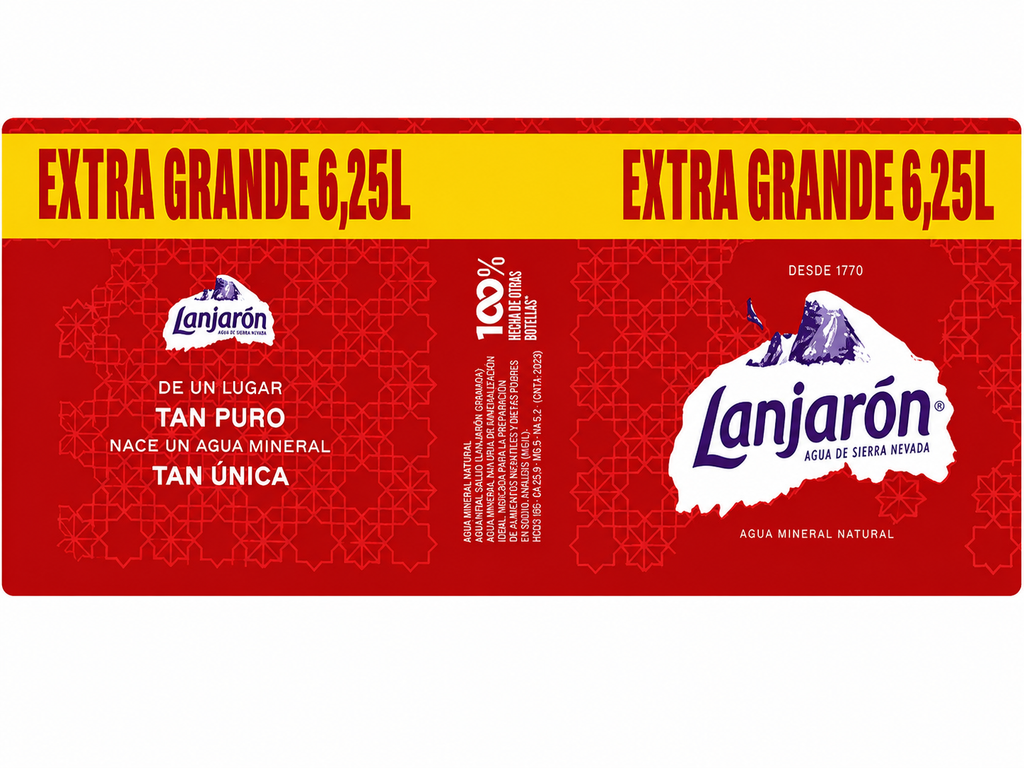 Agua Lanjaron Garrafa 6,25 L