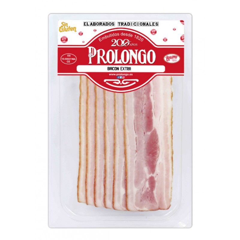 BACON EXTRA SIN CORTEZA PROLONGO 80GR