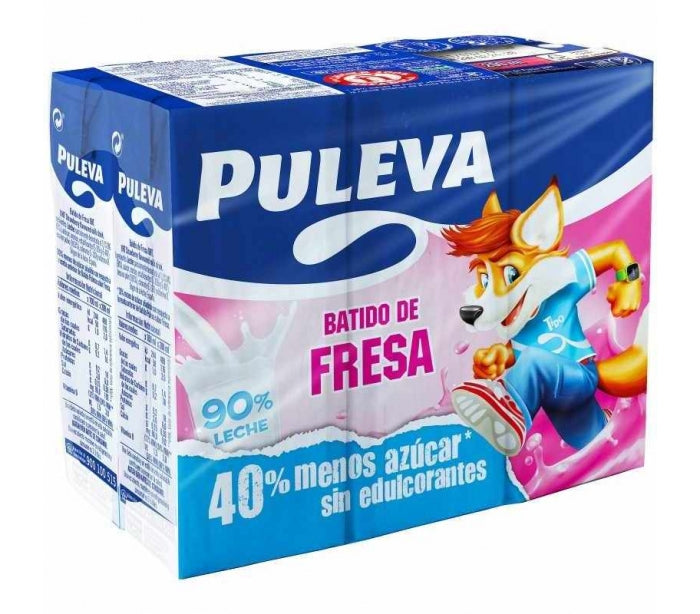 (*) PULEVA BATIDO FRESA PACK-6X200ML