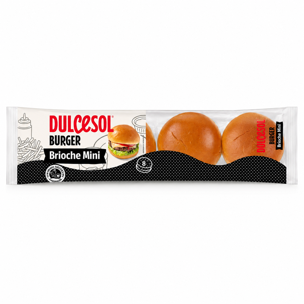 DULCESOL MINI BURGER BRIOCHE 8UND