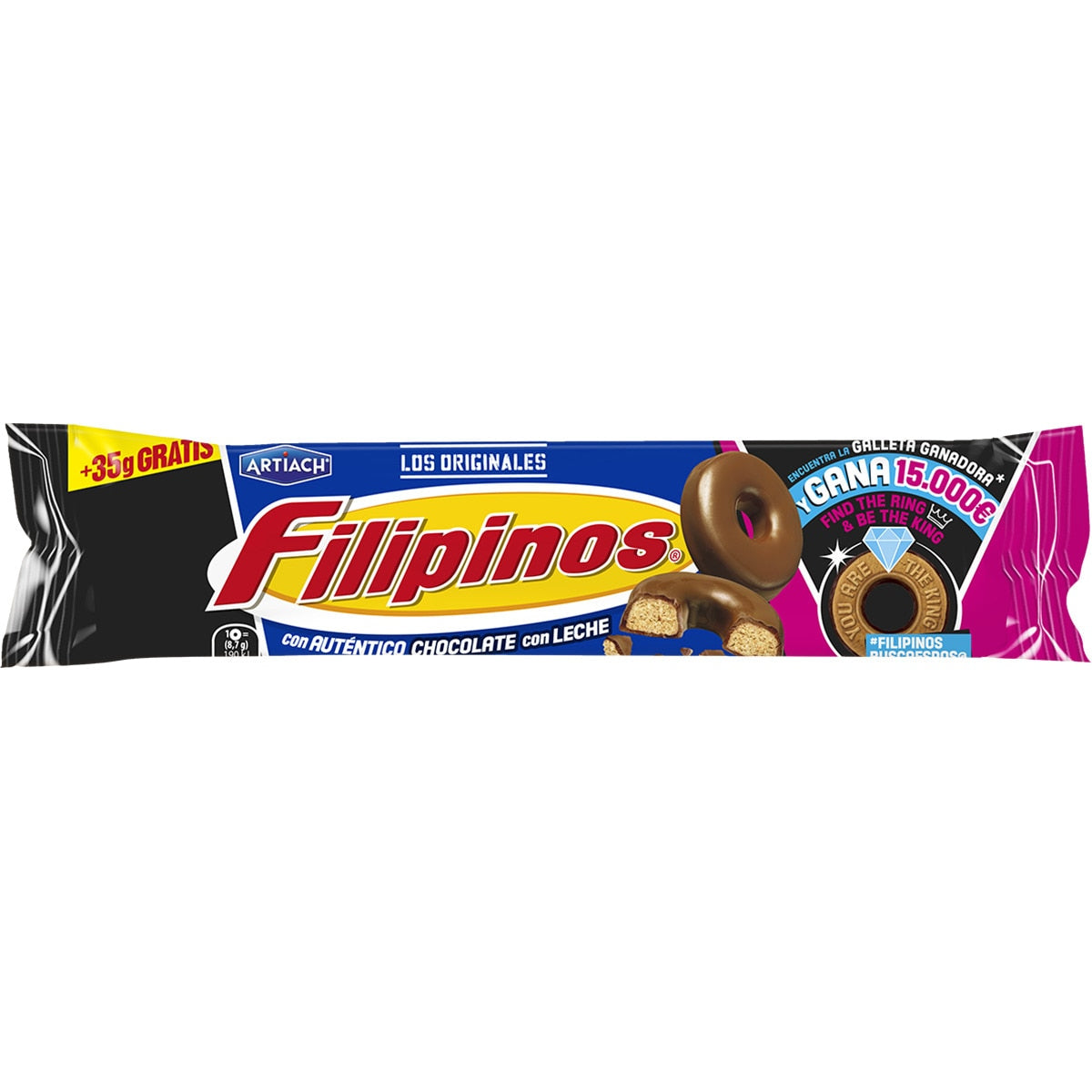 FILIPINOS 128 GR. CHOCOLATE C/LECHE