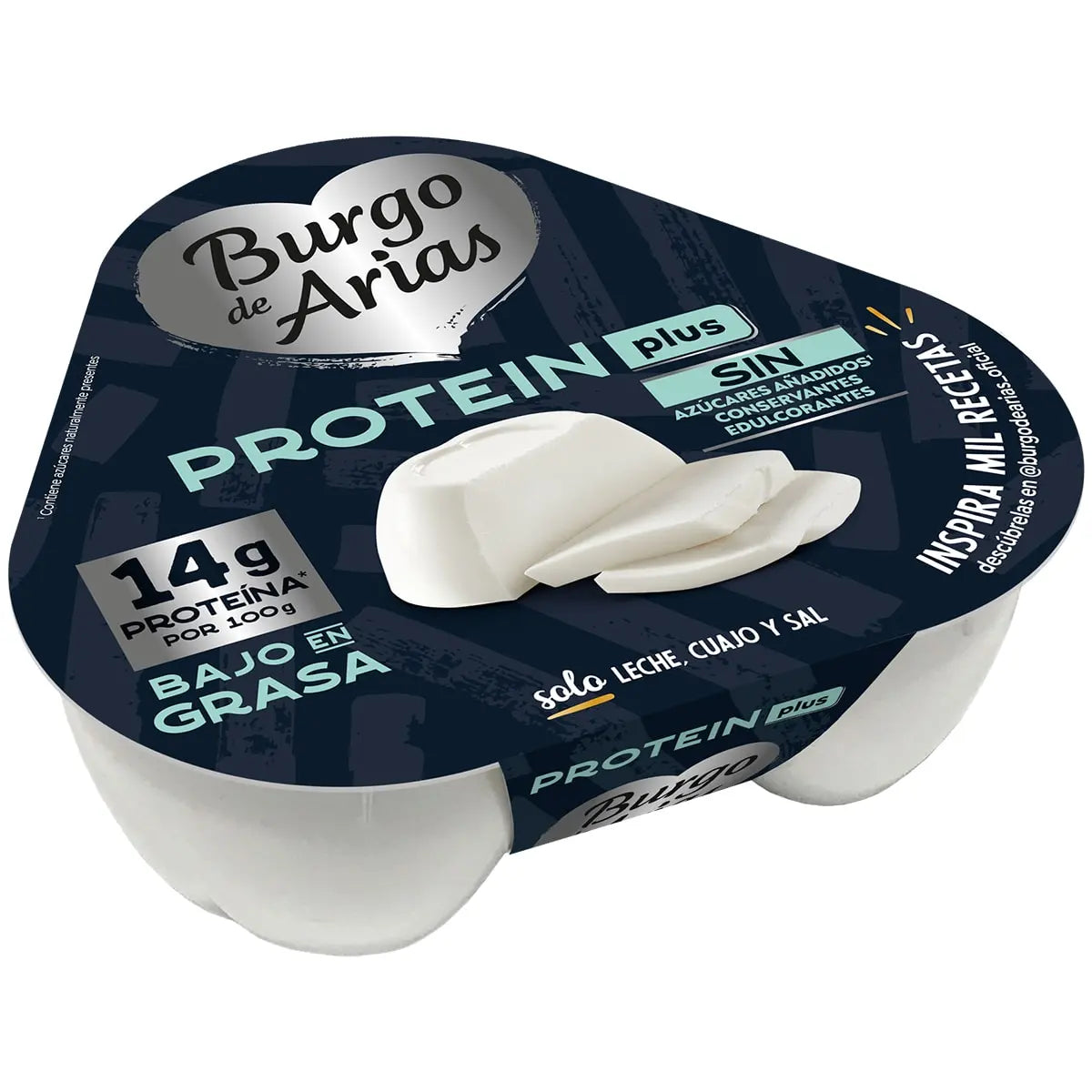 BURGO DE ARIAS QUESO PROTEIN PLUS PACK 3 RACIONES X 70GR