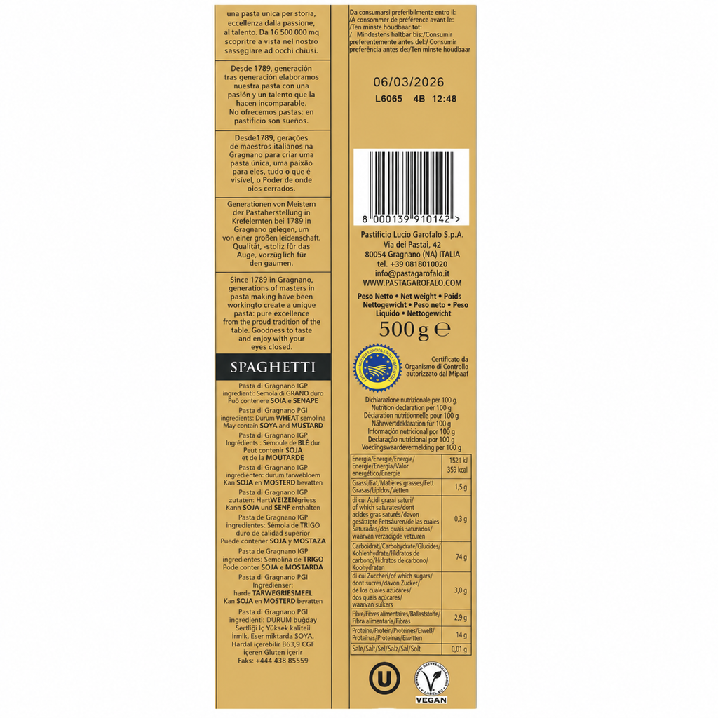 GAROFALO SPAGUETTI 500GR