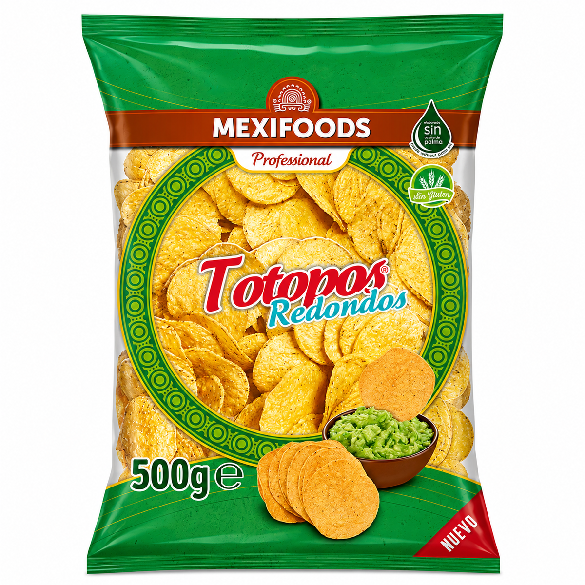 MEXIFOODS TOTOPOS REDONDOS 500GR