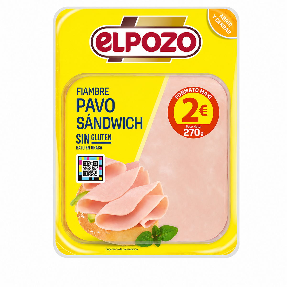 ELPOZO PAVO SANDWICH MAXI 270GR