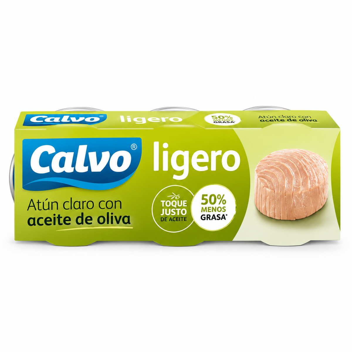 Calvo Atun Claro Ligero Oliva Pack 4