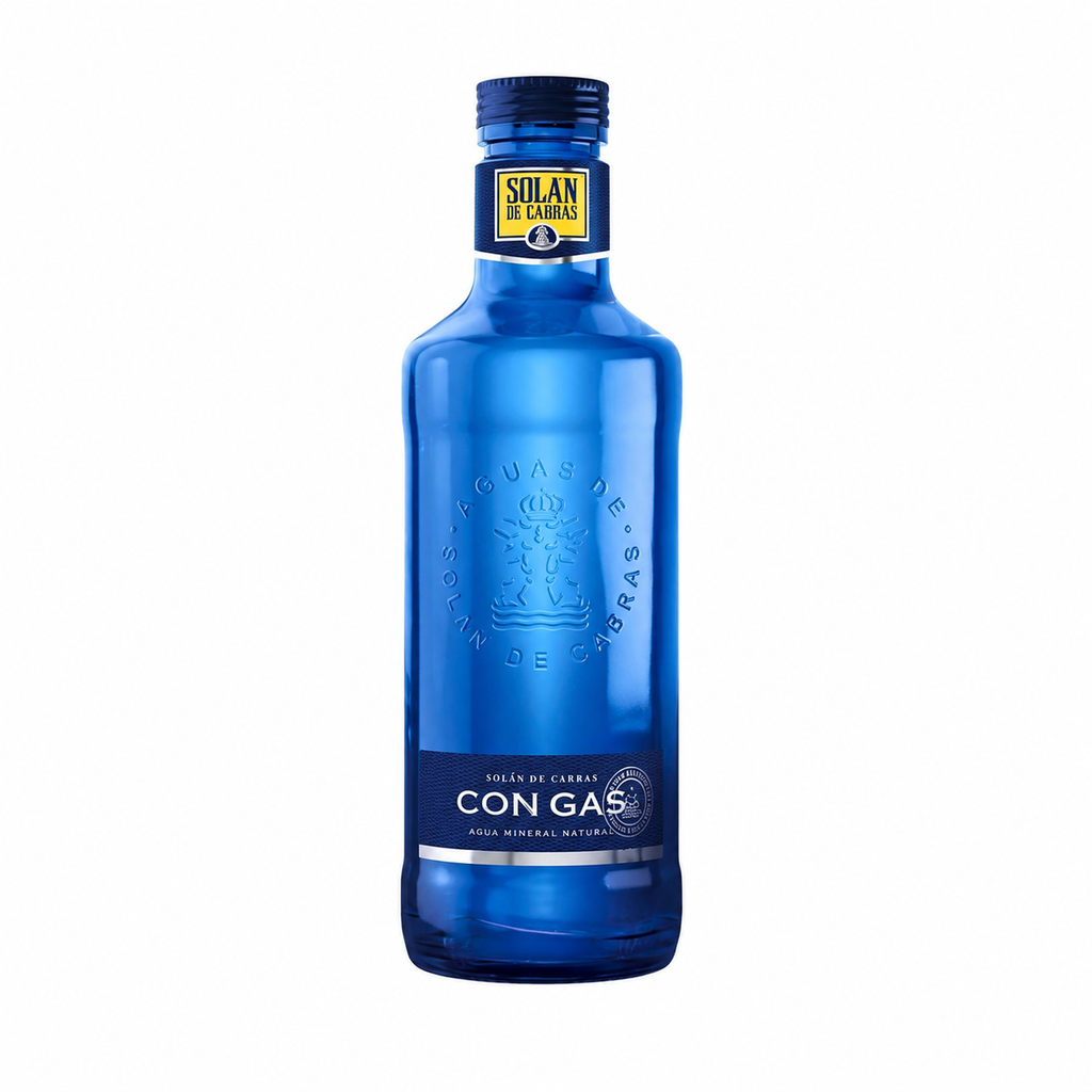 AGUA SOLAN CABRAS C/GAS BOTELLA 75CL