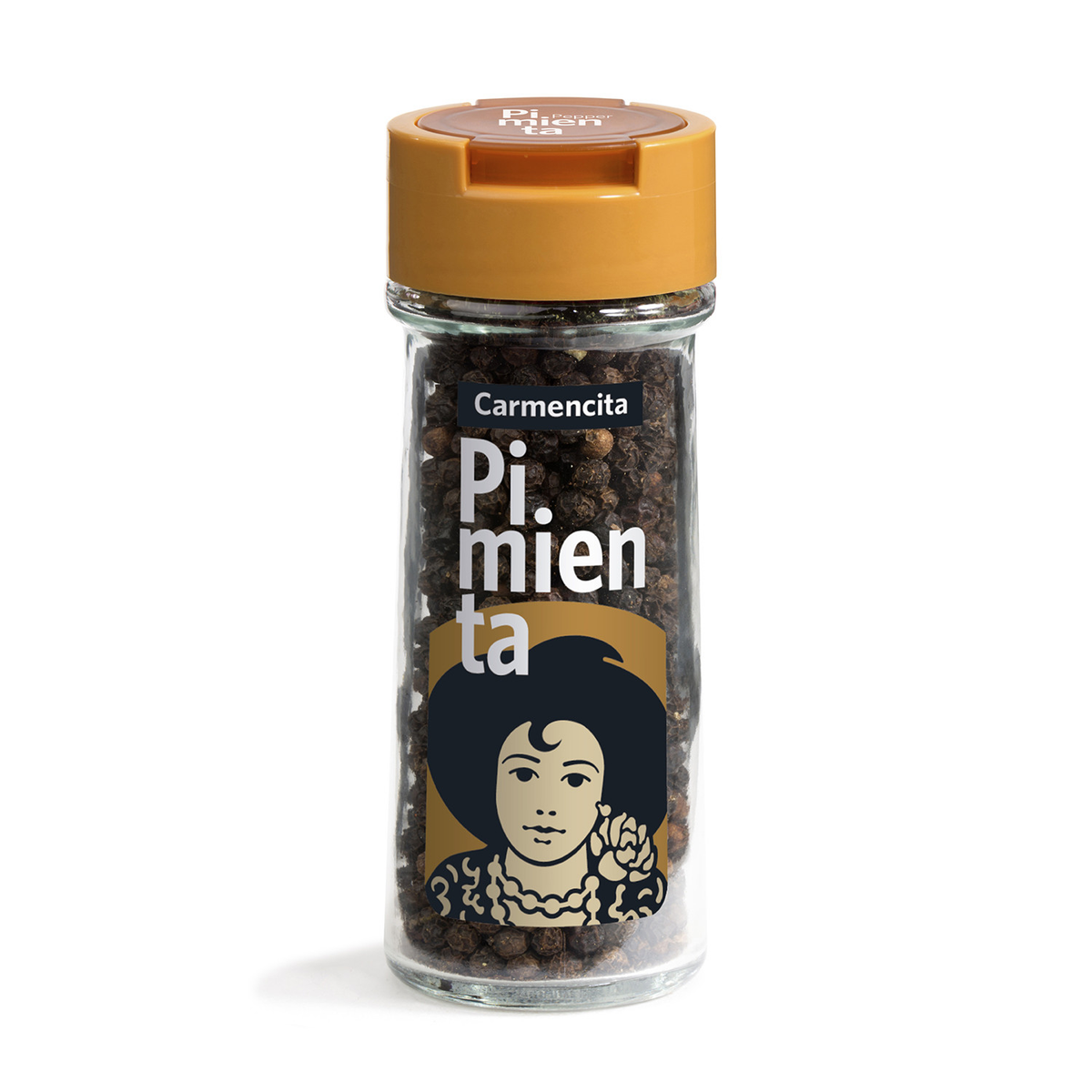 CARMENCITA PIMIENTA NEGRA GRANO TARRO CRISTAL
