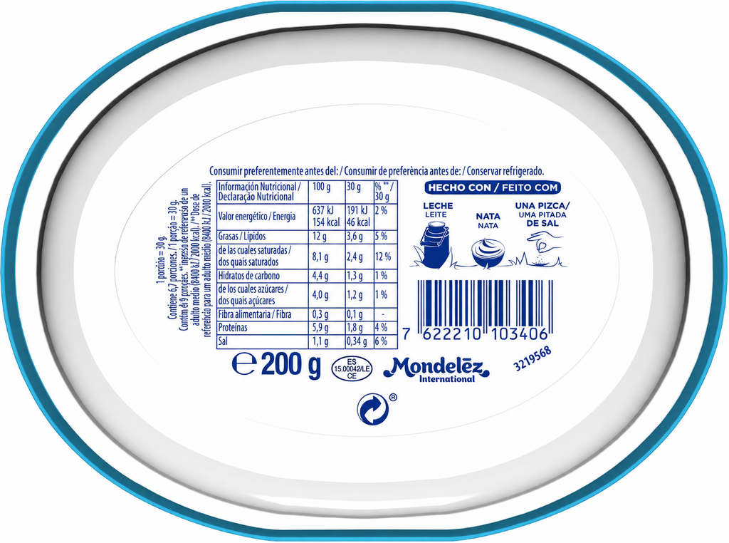 PHILADELPHIA LIGHT KRAFT 200 GR