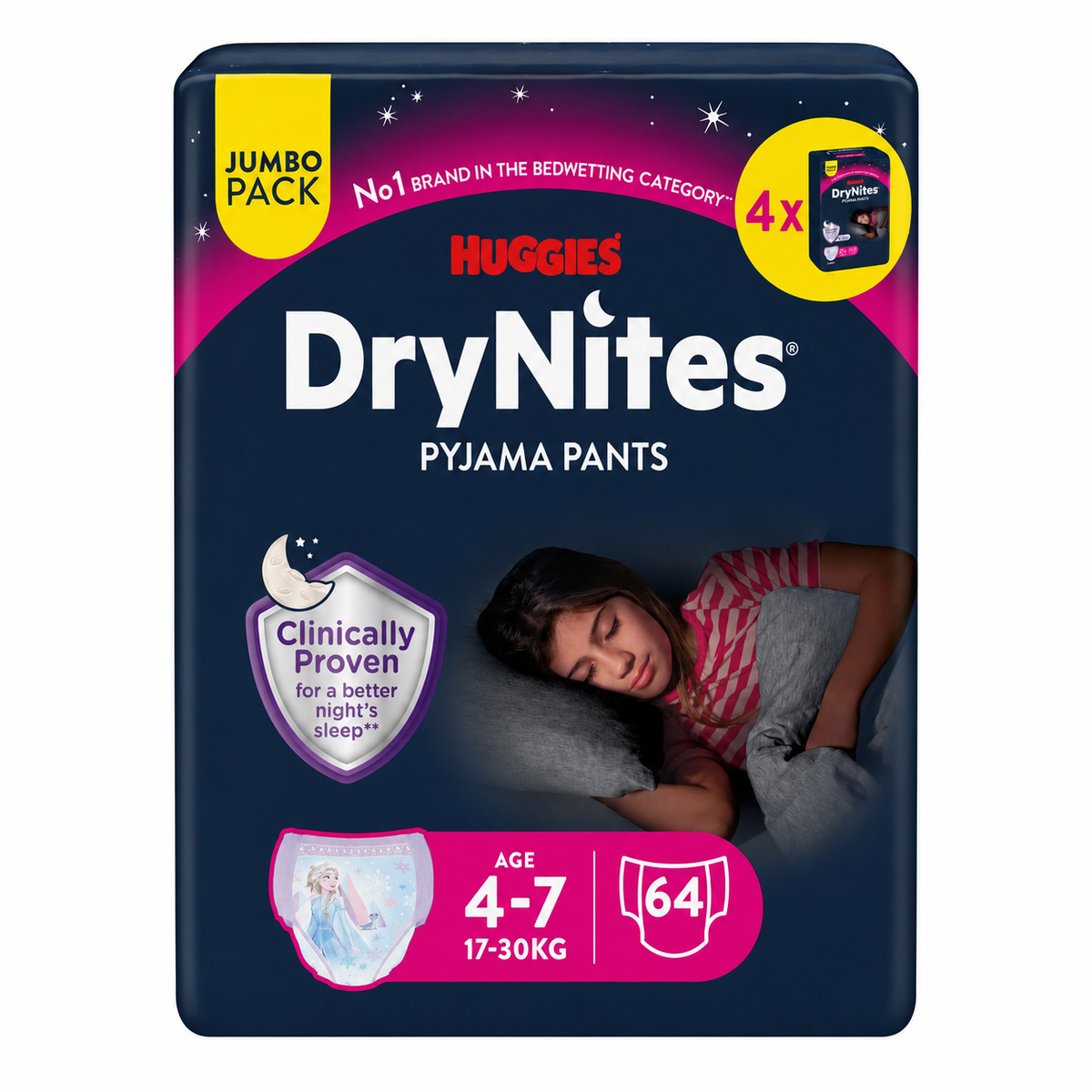 DRYNITES PAÑALES NIÑA 4-7 AÑOS 10U.