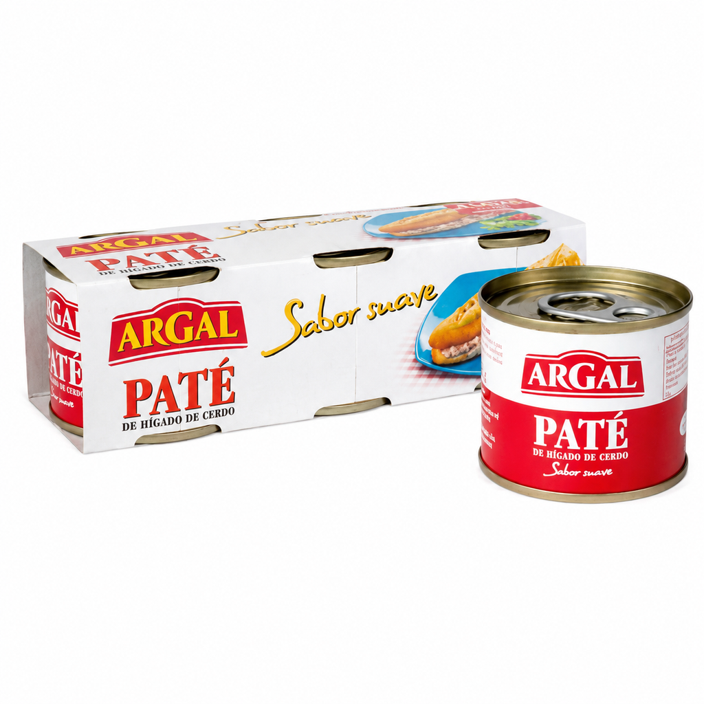 ARGAL PATE PACK 3 LATAS 240 G