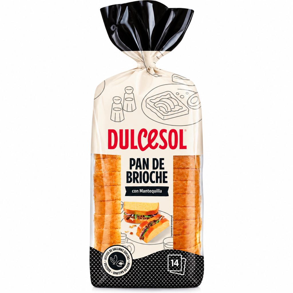 DULCESOL PAN BRIOCHE 12U 1020GR
