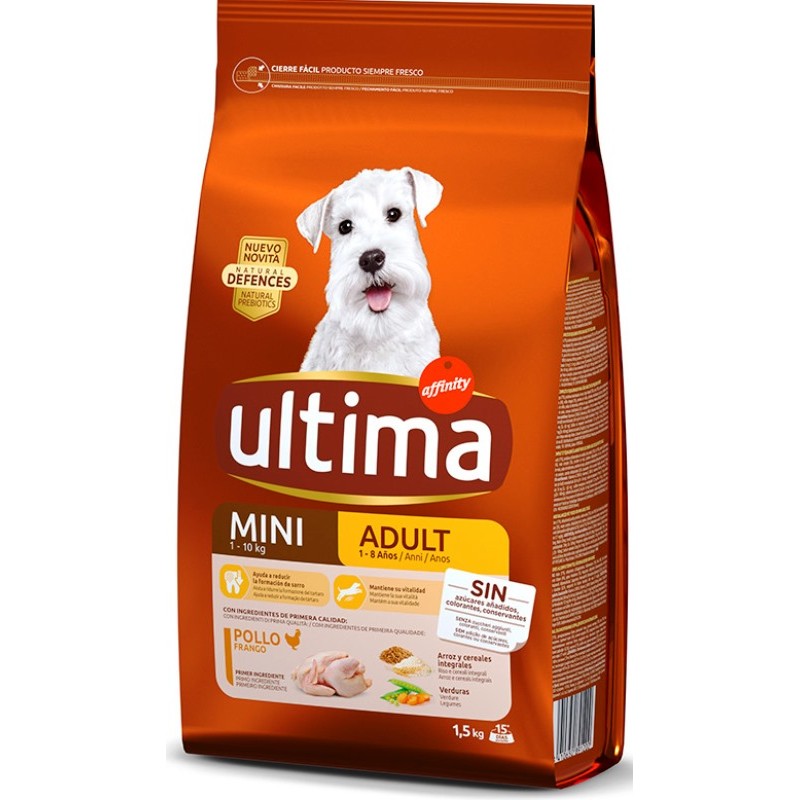 ULTIMA ALIM.PERRO MINI ADULT POLLO 1,5KG