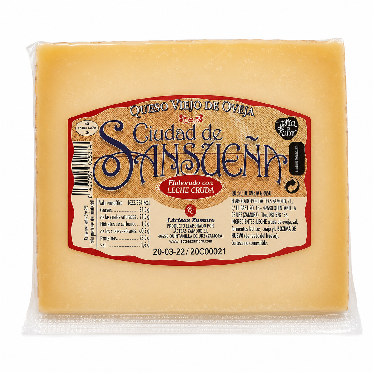 QUESO SANSUEÑA VIEJO OVEJA 1/4 PRECIO KG