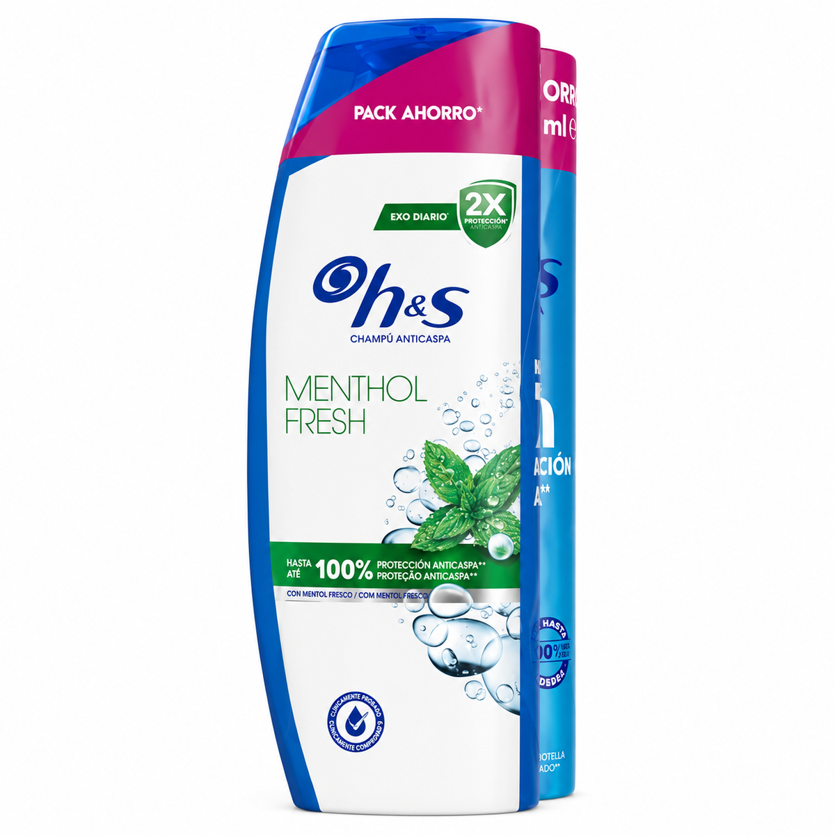 H&S CHAMPU MENTOL FRESH PACK-2X400ML