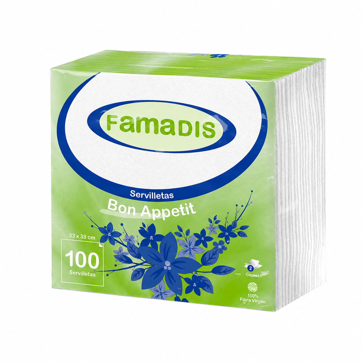 FAMADIS SERVILLETAS BLANCAS 100 UNID