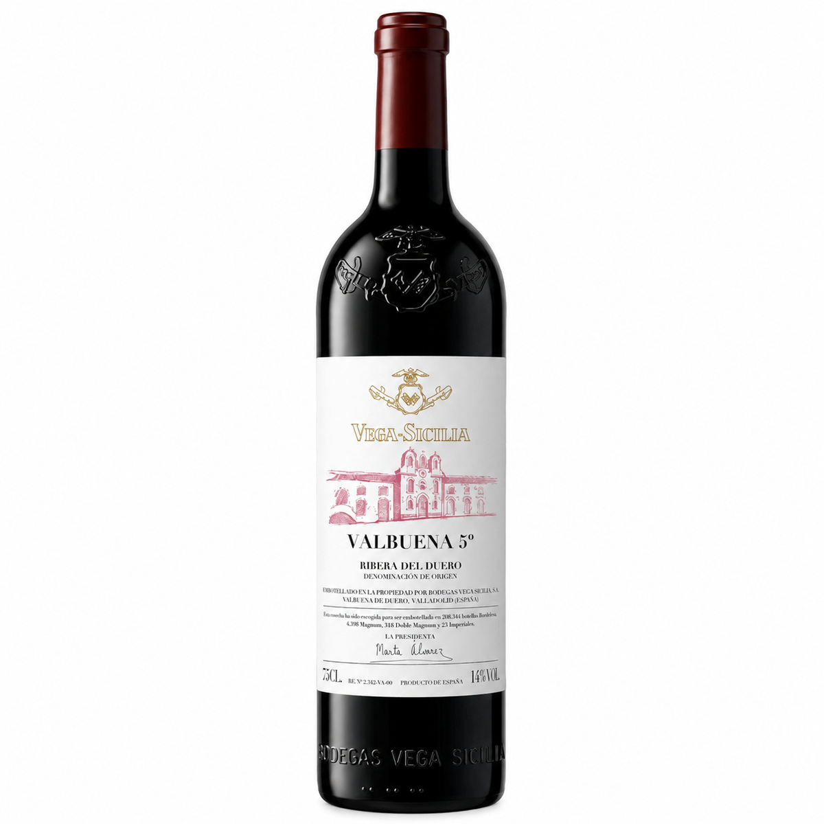 (*) VEGA SICILIA RIBERA DEL DUERO VALBUENA 5º 2019 75CL