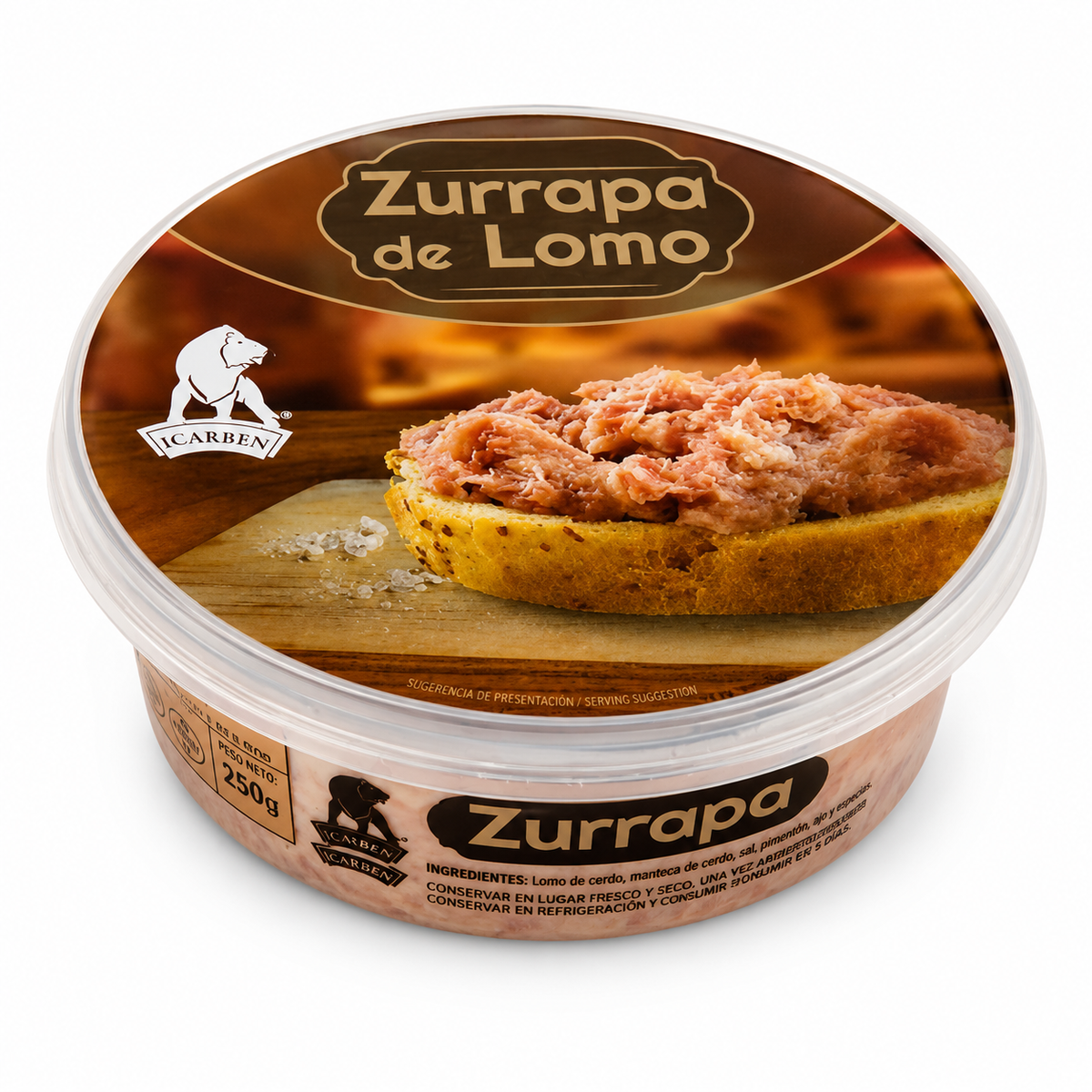 ICARBEN ZURRAPA DE LOMO 250GR. APROX