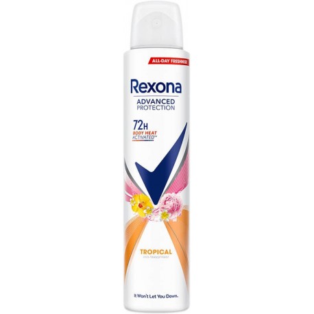 REXONA DESODORANTE SPRAY TROPICAL GLADIATOR 200 ML.