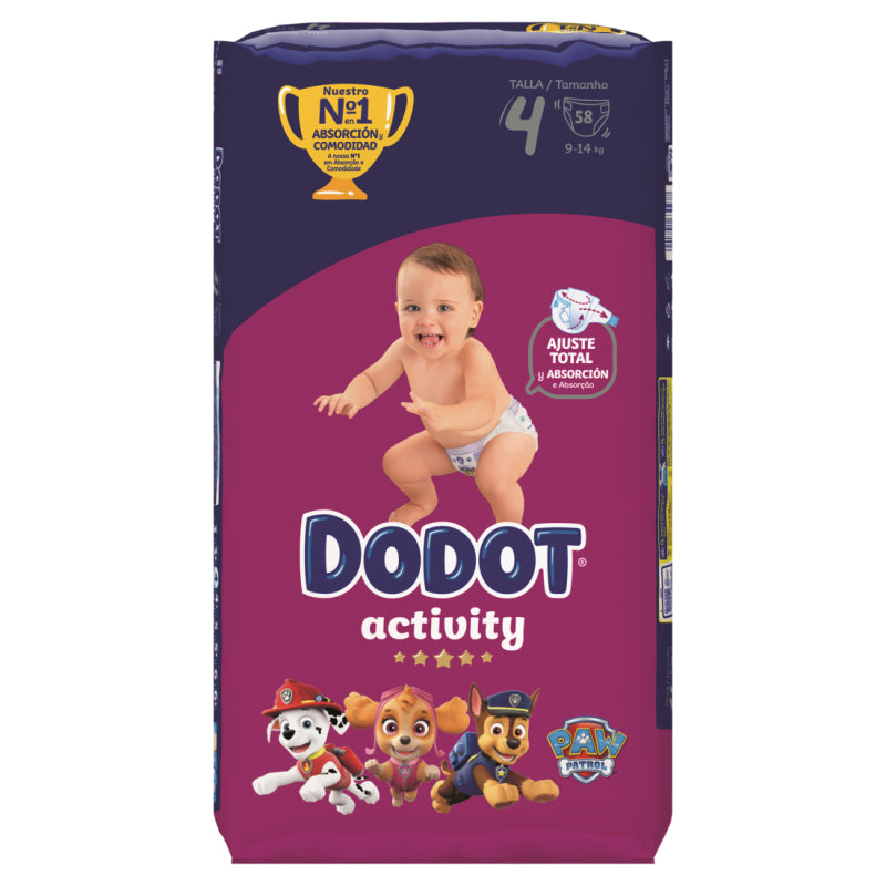 DODOT ACTIVITY TALLA 4 9-14KG 58 UD